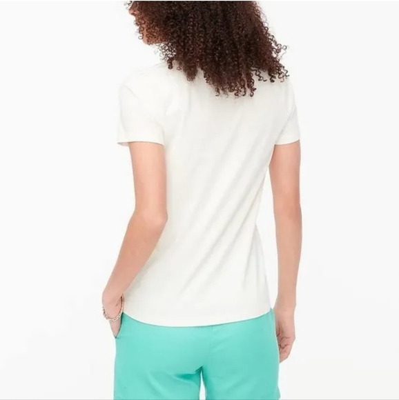 NWT J.Crew fun vacay tee. Sizes Large and Medium. Vacation Crew in faded green - Picture 9 of 14
